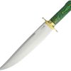 Knives * | Exclusive Design Ah012 American Hunter Bowie Knife Green Wood