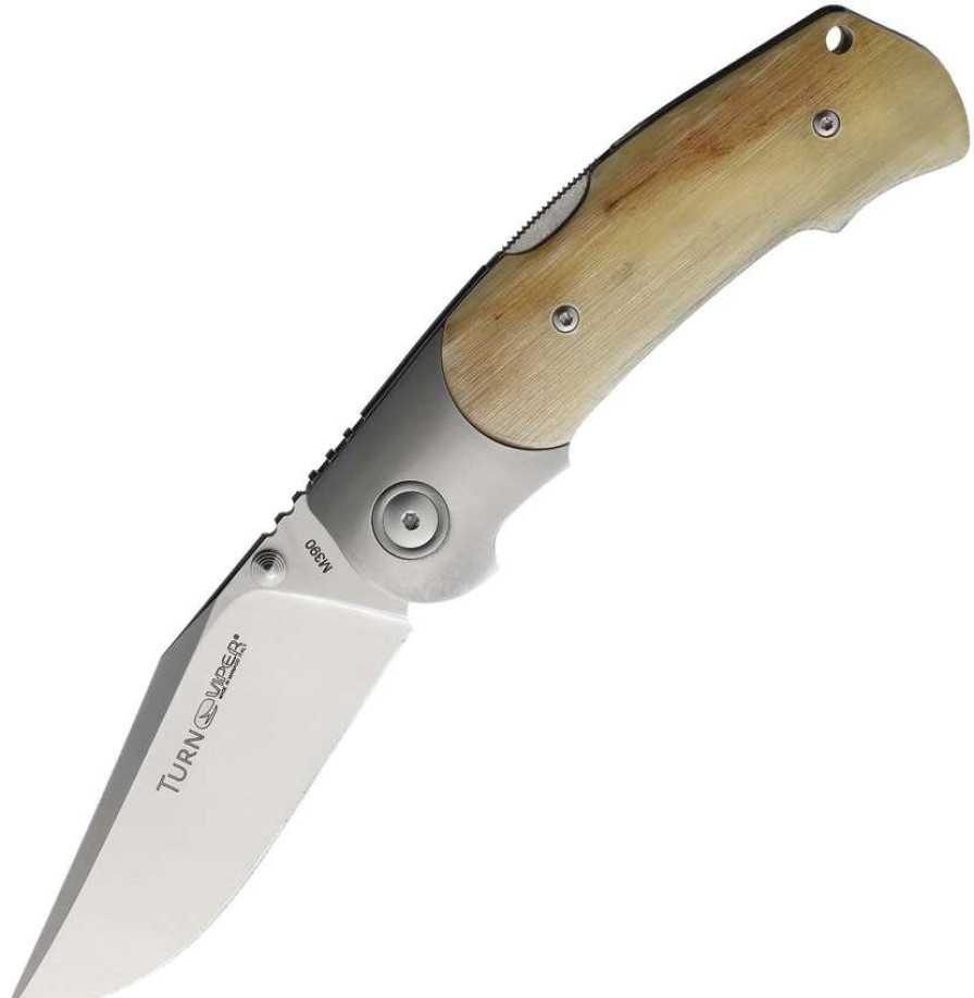 Knives * | Online V5986Mo Viper Turn Lockback Pocket Knife Ram Horn