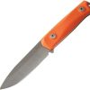 Knives * | Tendy Style Lstb41Gor Lionsteel B41 Bushcraft Knife Orange G10