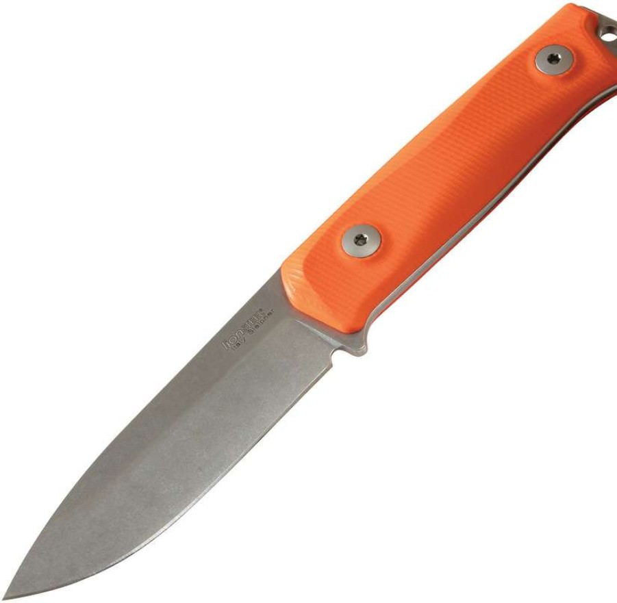 Knives * | Tendy Style Lstb41Gor Lionsteel B41 Bushcraft Knife Orange G10