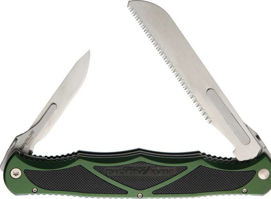 Knives * | Online Sales Hv52220 Havalon Hydra Linerlock Pocket Knife Green