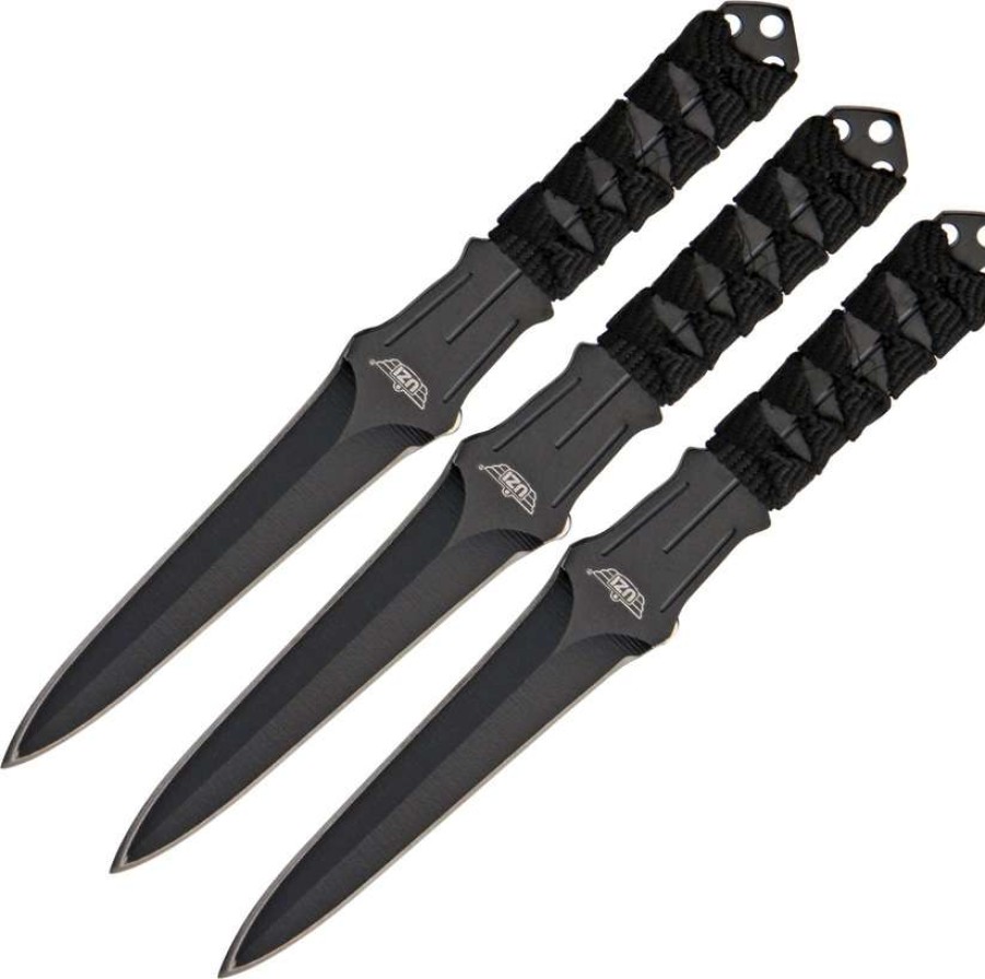 Knives * | Latest Uzikt03 Uzi Three Piece Throwing Knife Set