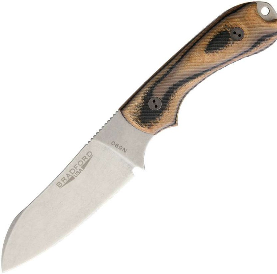 Knives * | Quick Delivery Brad3Sf115 Bradford Guardian 3 Knife Sheepsfoot 3D Gwood