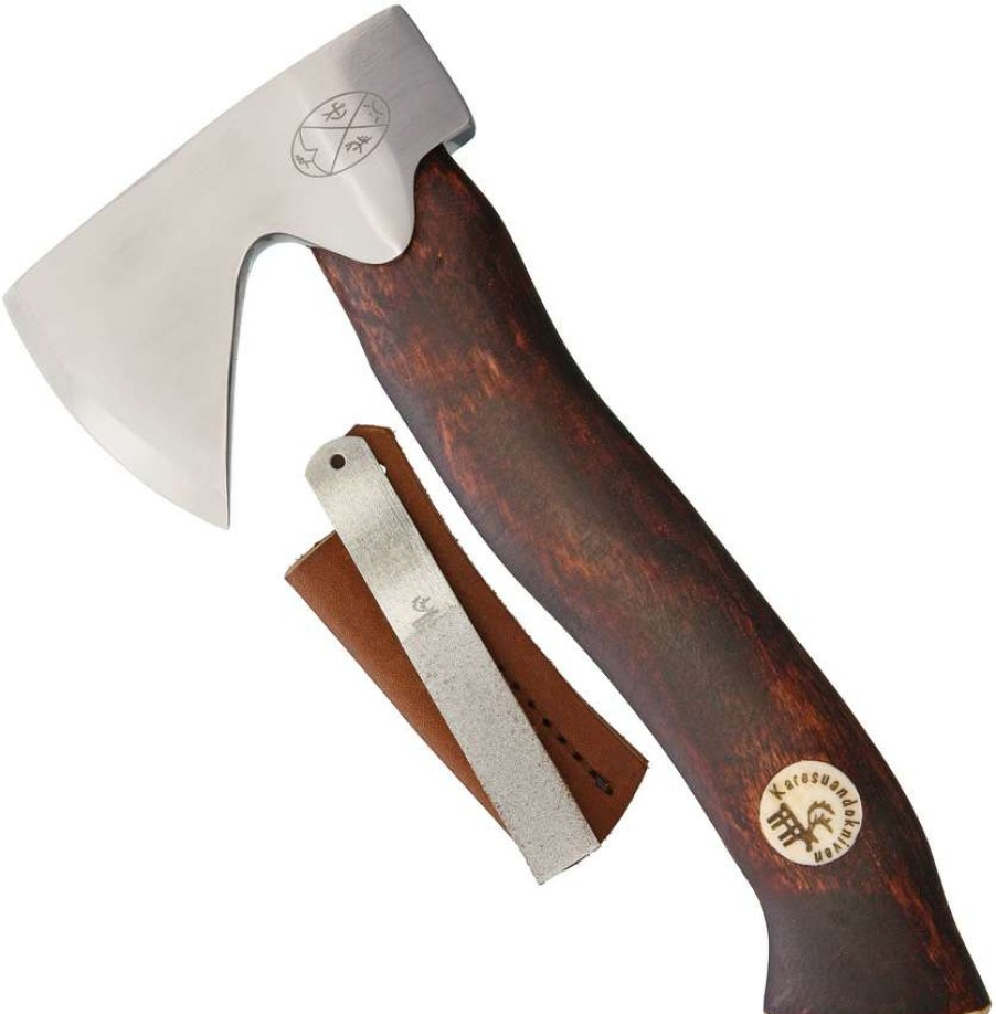 Tools * | Kar3639 Karesuando Kniven Unna Aksu Hunters Axe Brown Best Guaranteed