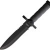 Knives * | Clearance Sale Stt22188Bk2 S-Tec Survival Knife Black