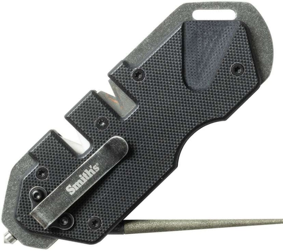 Knife Care * | Ac50979 Smith'S Pp1 Tactical Knife Sharpener Black Sale Online