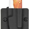 Knife Care * | Clp110Blk Clip & Carry Buck 110/112 Folding Knife Sheath Black New In