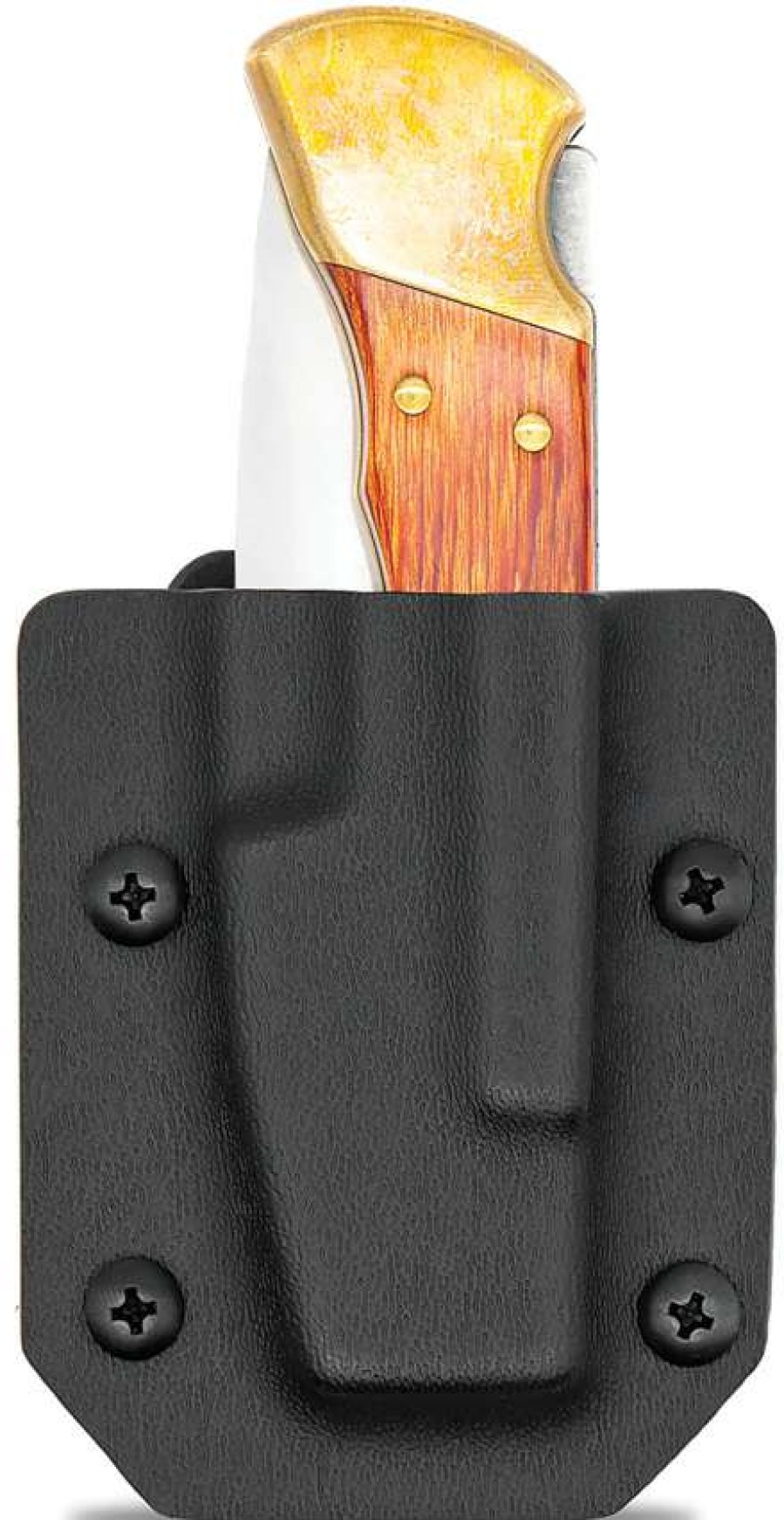 Knife Care * | Clp110Blk Clip & Carry Buck 110/112 Folding Knife Sheath Black New In