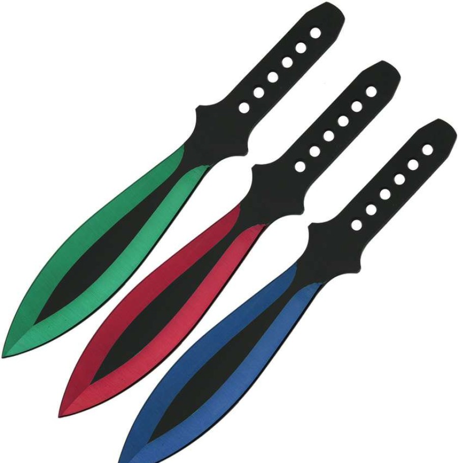 Knives * | Tendy Style Cn211460 Three Piece Throwing Knife Set