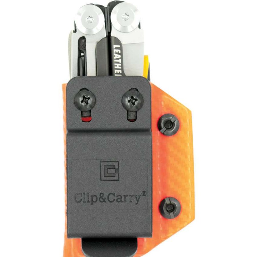 Tools * | Clp070 Clip & Carry Leatherman Signal Multi Tool Sheath Orange Closeout Sale