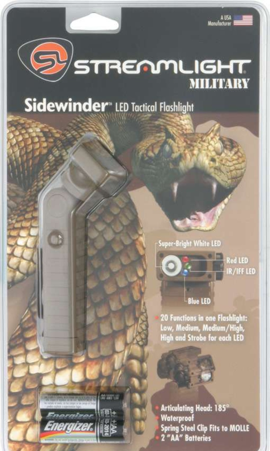 Tools * | Str14000 Streamlight Sidewinder Infared Led Coyote Closeout Sale