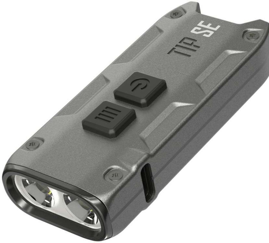 Tools * | Nctipseg Nitecore Tip Se Keychain Light Gray New