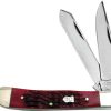 Knives * | Latest Buc254Rpb Buck Creek Trapper Pocket Knife Red Pick Bone