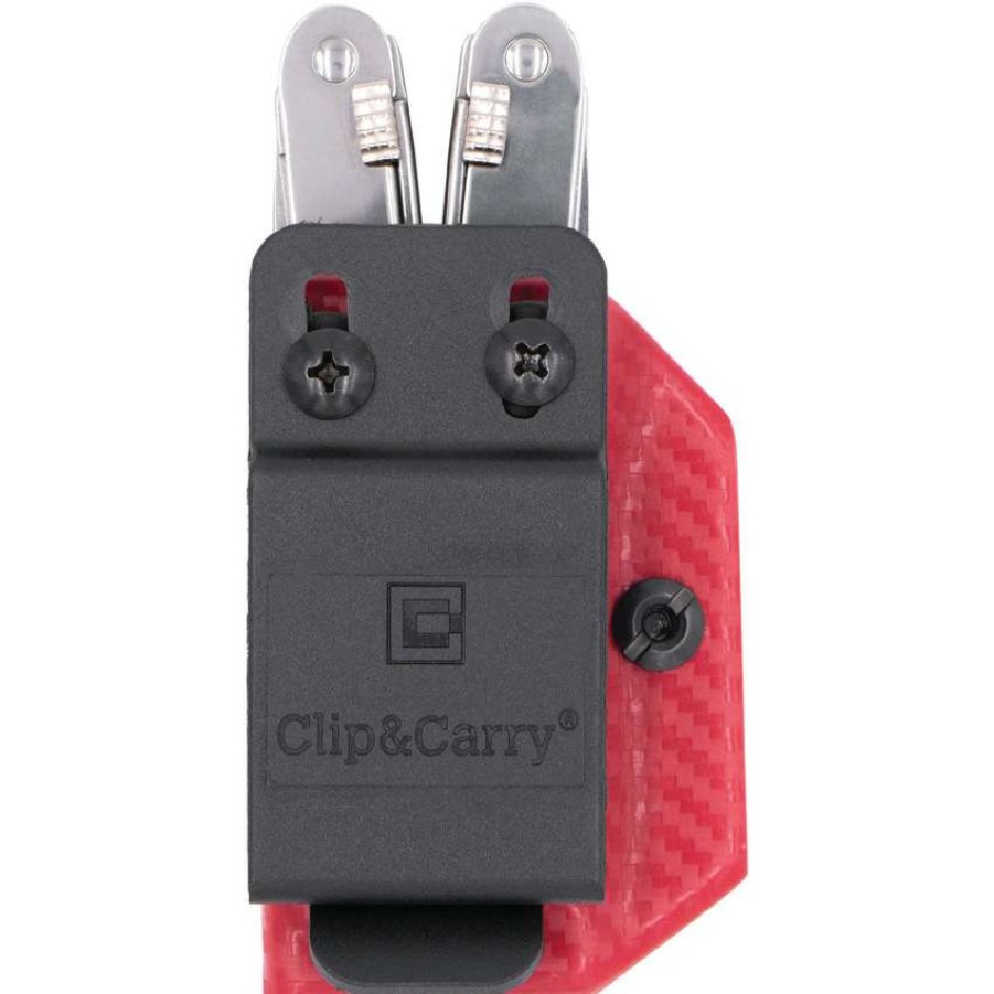 Knife Care * | Clp073 Clip & Carry Victorinox Spirit Sheath Red Sale Online