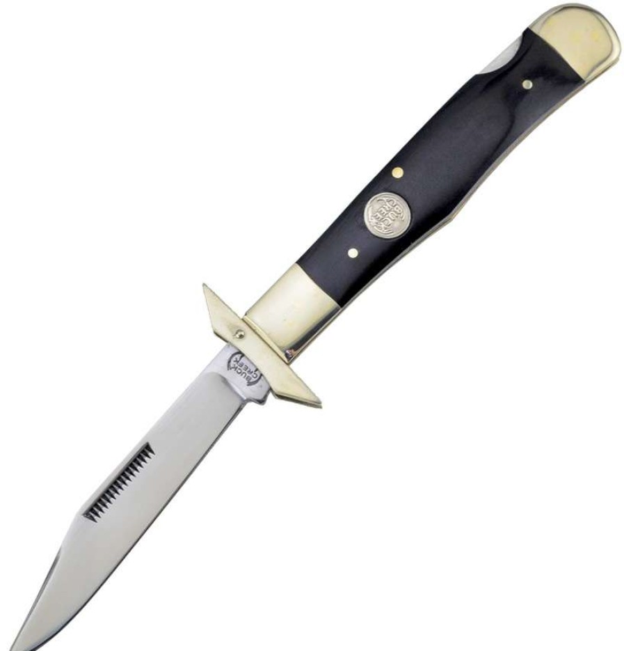 Knives * | Tendy Style Buc6111Bh Buck Creek Cheetah Lockback Pocket Knife Buffalo Horn