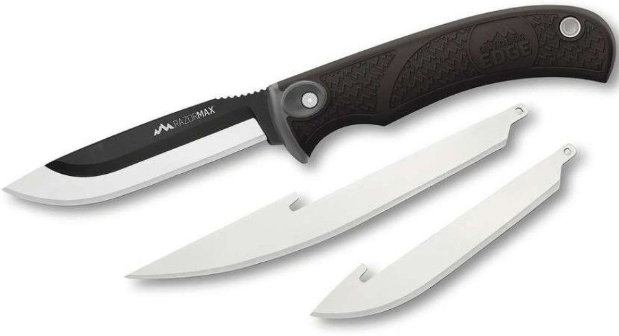 Knives * | Online Oermk10 Outdoor Edge Razormax Knife Black