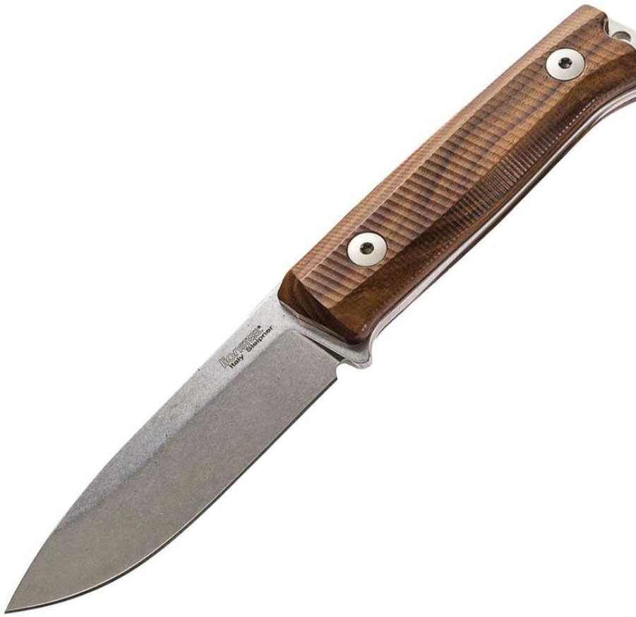 Knives * | 100% Guarantee Lstb40St Lionsteel Bushcraft B40 Knife Santos Wood