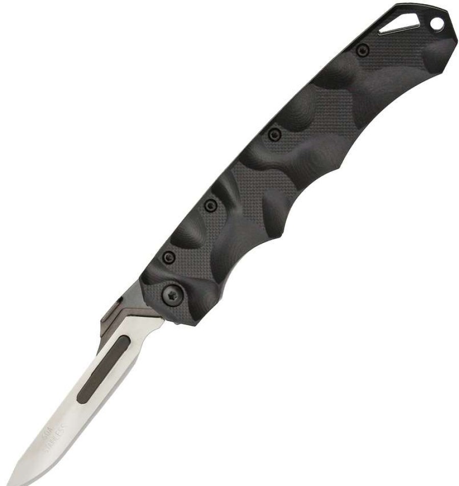 Knives * | Top Sellers Hv60Astagblk Havalon Quik-Change Linerlock Knife Black Zytel