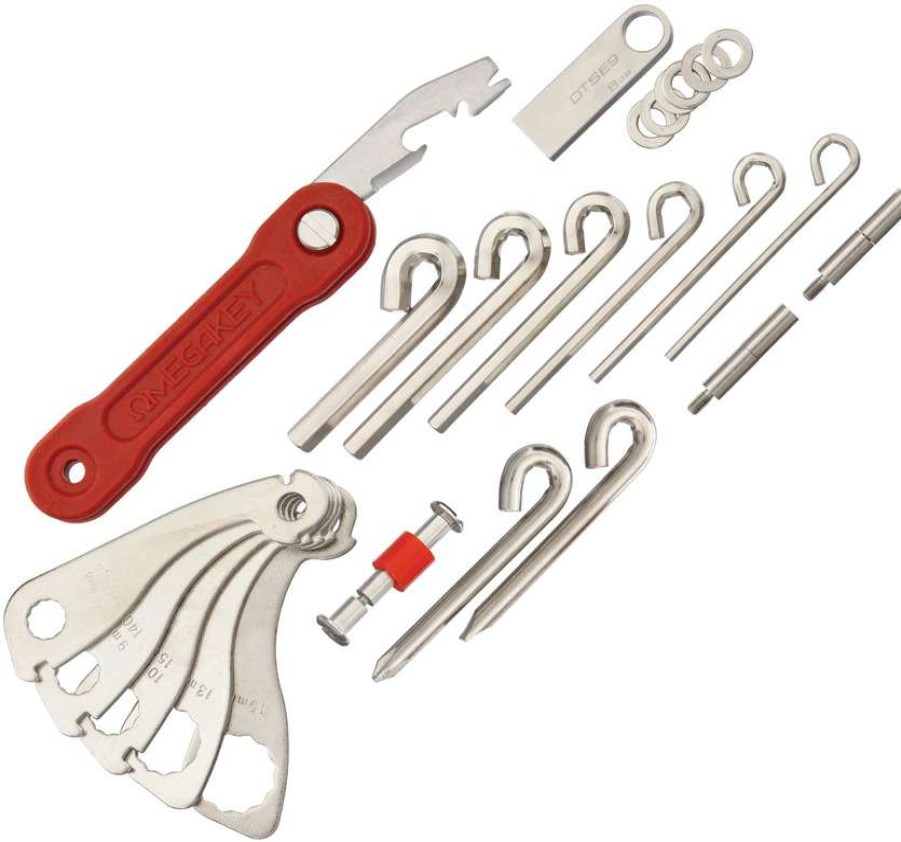 Tools * | Omg04R Omegakey On-The-Road Multi-Tool Red Closeout Sale