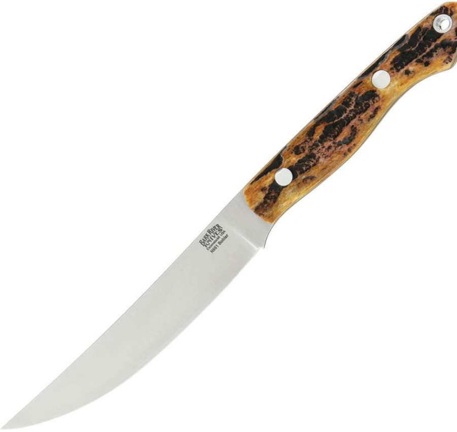 Knives * | Tendy Style Ba12062Bas Bark River Kalahari Mini Sportsman Knife Antique Stag Bone