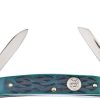 Knives * | Online Buc6682Gpb Buck Creek Little Bear & Bull Pocket Knife Green Pick Bone