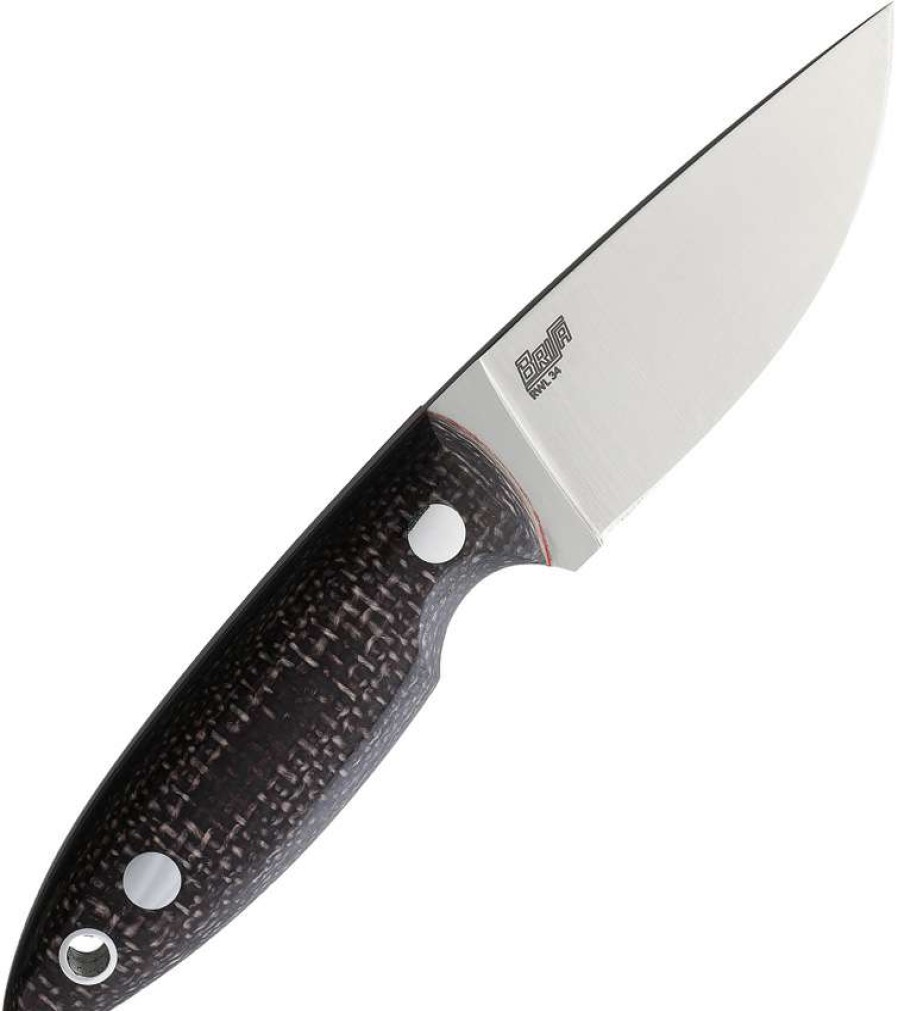 Knives * | Online Sales Bri23300 Brisa Scara 60 Bison Knife Micarta